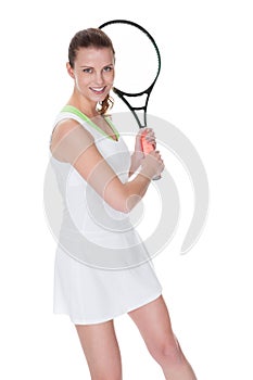 Young woman tennis player