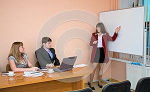 Young woman to speak at a meeting