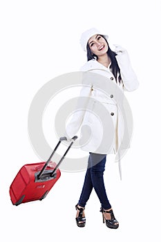 Young woman traveller 1