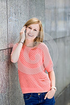 Young woman using mobile phone