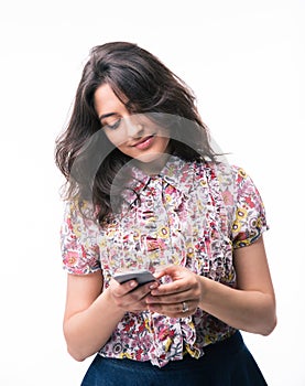 Young woman using smartphone