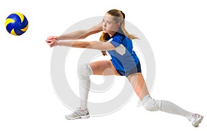 Young woman volleyball player