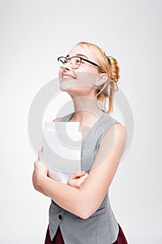 Young woman waiting with excitement for good news