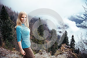 Young Woman walking outdoor Lifestyle Travel