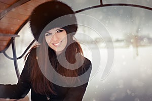 Young Woman Wintertime Portrait