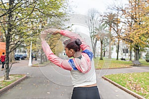 Young woman workout.