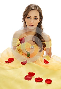 Young Woman with yellow dress