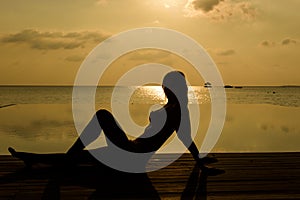 Young women on the beach