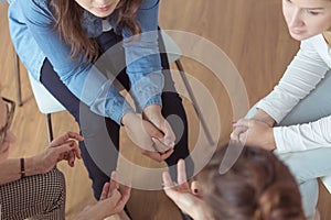 Young women brainstorming photo