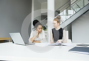 Young women in the office