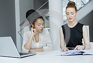 Young women in the office