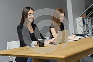 Young women in the office