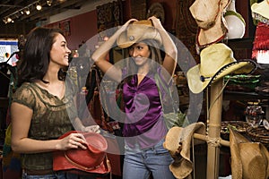 Young Women Shopping