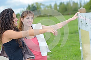 Young women working out outdor