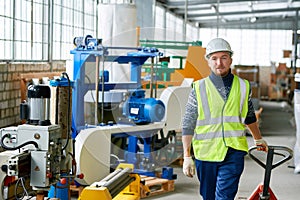 Young Worker at Factory