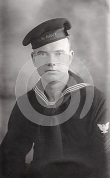 Young World War 2 Navy Recruit