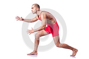 Young wrestler