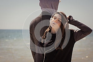 Youngsters on the beach