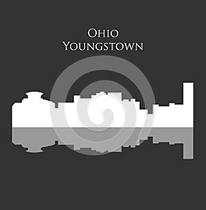 Youngstown, Ohio city silhouette
