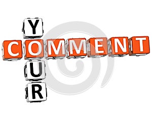 Your Comment Crossword