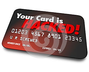 Your Credit Card is Hacked Stolen Money Identity Theft photo