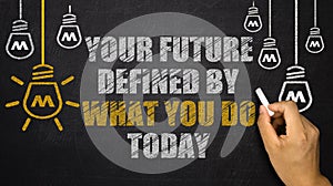 Your Future is Defined By What you do today