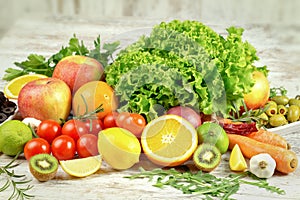 Your health depends on proper nutrition - fruit and vegetable