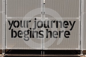 Your journey begins here photo