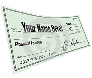 Your Name Here - Financial Freedom Blank Check