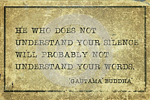 Your silence Buddha