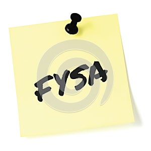 For your situational awareness acronym FYSA black marker written military initialism text, crucial current combat report