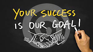 Your success is our goal on blackboard photo