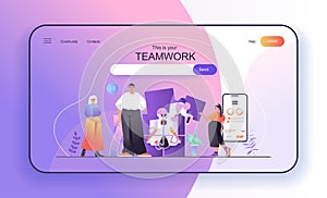 This is your Teamwork concept for landing page