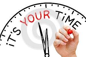 It Is Your Time Clock Concept