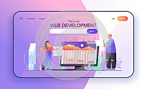 This is your Web Development concept for landing page