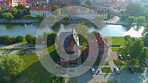 Youth Cultural Center River Elblag Dom Kultury Aerial View Poland