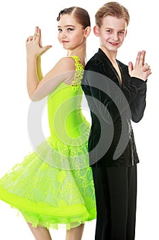 Youth dance couple