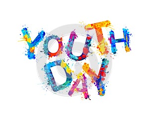 Youth day. Splash paint photo