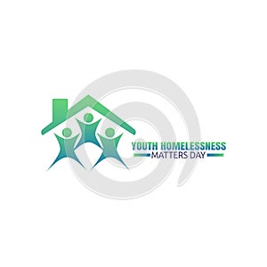 Youth Homelessness Matters Day Vector Illustration