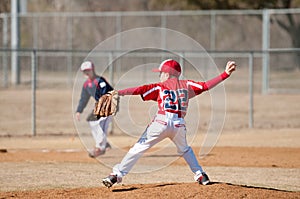 Little league pitcher