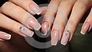 Youth manicure design gel varnish