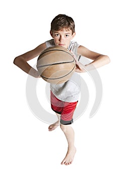 Youth Passing Basketball