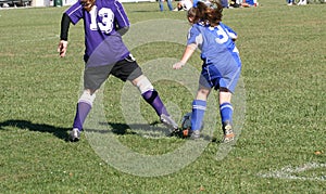 Youth Soccer Player in Action