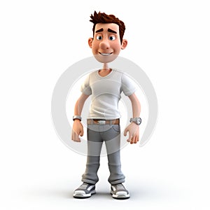 Youthful 3d Cartoon Male Renderings With Clean And Crisp Look