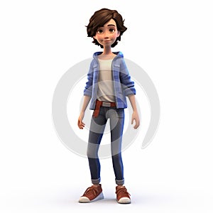 Youthful 3d Male Boy Character Render - Aubrey