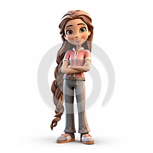 Youthful Disney Model: Detailed 3d Rendering With Naturalistic Proportions