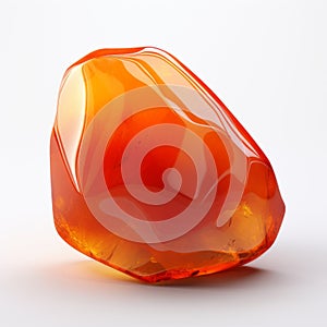 Youthful Energy: A Stunning Carnelian Crystal Close-up Portrait photo