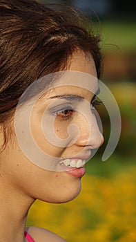 Youthful Female Smiling