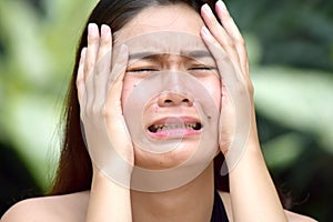 Youthful Filipina Adult Female Under Stress