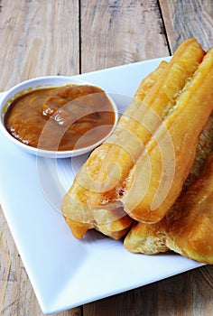 Youtiao or fried bread stick